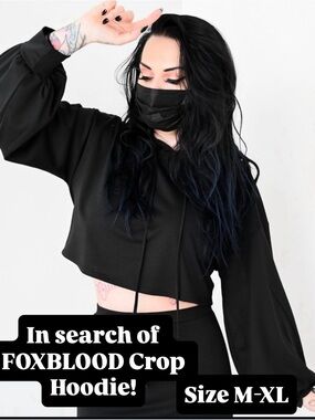 ISO FOXBLOOD Crop Hoodie